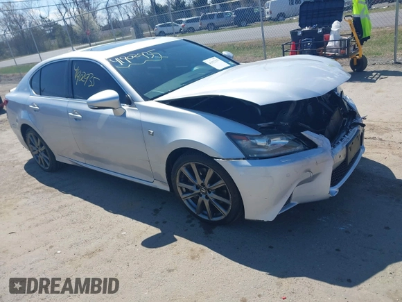 2013 Lexus GS 350 with VIN JTHCE1BL6D5017064, listed as a IAAI auction lot 41902935 with 147,881 mi miles. Bid and sale history available at carsss.com. Image 1.