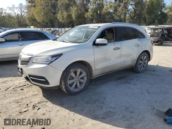 2015 Acura MDX Advance/Entertainment Pkg with VIN 5FRYD3H84FB002247, listed as a Copart auction lot 47773735 with 175,689 mi miles and Salvage Title. Bid and sale history available at carsss.com. Image 1.