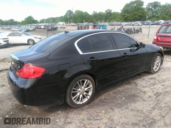 2010 Infiniti G37 Sedan Journey with VIN JN1CV6AP9AM400942, listed as a IAAI auction lot 42112121 with 160,554 mi miles. Bid and sale history available at carsss.com. Image 4.