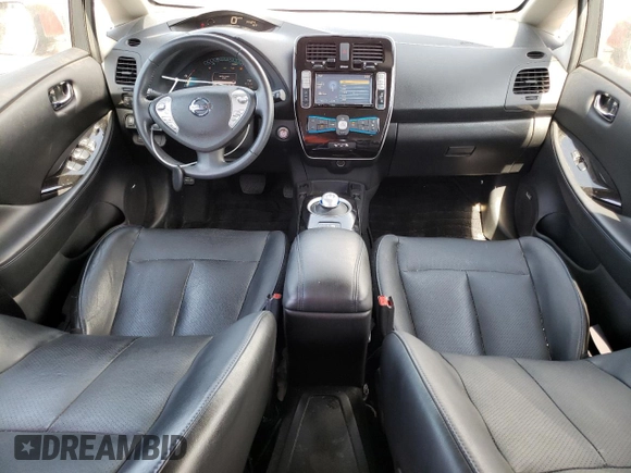 2015 Nissan LEAF SV with VIN 1N4AZ0CP0FC303912, listed as a Copart auction lot 64177143 with 24,733 mi miles. Bid and sale history available at carsss.com. Image 8.