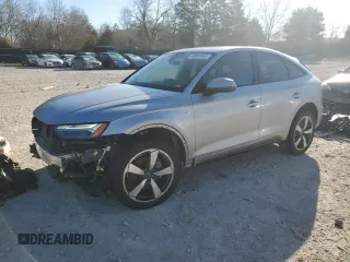 2023 Audi Q5 Sportback S line Prestige with VIN WA16AAFY0P2004150, listed as a Copart auction lot 46668665 with 23,329 mi miles and Salvage title. Bid and sale history available at DreamBid. Image 1.