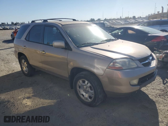 2002 Acura MDX with VIN 2HNYD18262H527360, listed as a Copart auction lot 72217624 with 229,181 mi miles and Salvage Title. Bid and sale history available at carsss.com. Image 4.