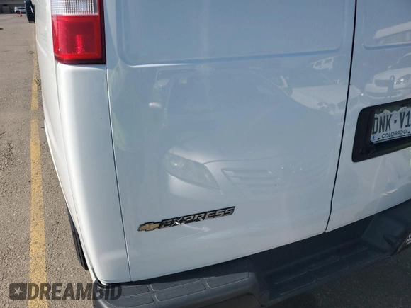 2021 Chevrolet Express Cargo with VIN 1GCWGAFP2M1303233, listed as a IAAI auction lot 42731173 with 57,034 mi miles and . Bid and sale history available at DreamBid. Image 14.