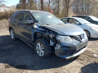 2015 Nissan Rogue S with VIN KNMAT2MV1FP565905, listed as a IAAI auction lot 41703354 with 63,937 mi miles. Bid and sale history available at carsss.com. Image 1.