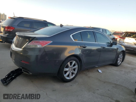 2012 Acura TL Tech Auto with VIN 19UUA8F52CA036451, listed as a Copart auction lot 51987955 with 123,568 mi miles and Salvage Title. Bid and sale history available at carsss.com. Image 3.