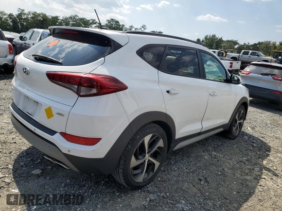 2017 Hyundai Tucson Value with VIN KM8J3CA25HU575174, listed as a Copart auction lot 69188484 with 112,187 mi miles and Salvage Title. Bid and sale history available at carsss.com. Image 3.