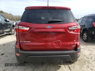 2019 Ford EcoSport SE with VIN MAJ6S3GL0KC259861, listed as a Copart auction lot 48297325 with 21,609 mi miles and Salvage Title. Bid and sale history available at carsss.com. Image 6.