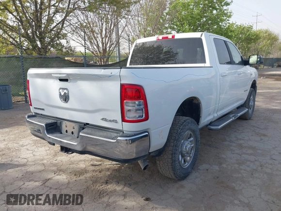 2022 Ram 2500 Big Horn with VIN 3C6UR5DJ9NG197347, listed as a IAAI auction lot 41830292 with 79,890 mi miles. Bid and sale history available at carsss.com. Image 4.