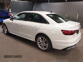 2021 Audi A4 S line Premium with VIN WAUDAAF44MN005142, listed as a IAAI auction lot 40352248 with 39,570 mi miles and . Bid and sale history available at DreamBid. Image 3.