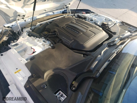 2017 Jaguar F-TYPE Premium with VIN SAJWA6AT2H8K46856, listed as a Copart auction lot 76831524 with 28,448 mi miles and Salvage Title. Bid and sale history available at carsss.com. Image 12.