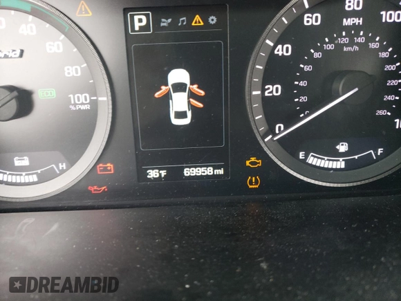 2017 Hyundai Sonata Limited with VIN KMHE34L18HA044628, listed as a Copart auction lot 39342804 with 69,958 mi miles and . Bid and sale history available at DreamBid. Image 9.