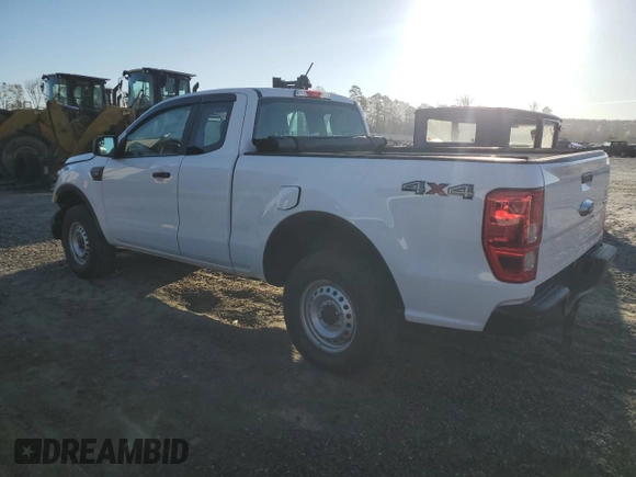 2020 Ford Ranger XL with VIN 1FTER1FH4LLA44004, listed as a Copart auction lot 50597155 with 59,173 mi miles and Salvage Title. Bid and sale history available at carsss.com. Image 2.