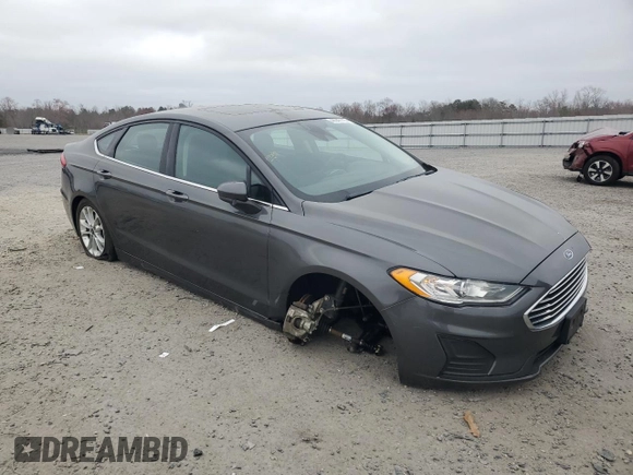 2019 Ford Fusion SE with VIN 3FA6P0HD7KR128757, listed as a Copart auction lot 48940115 with 106,419 mi miles and Salvage Title. Bid and sale history available at DreamBid. Image 4.