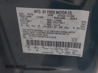 2007 Ford F-150 STX with VIN 1FTRX14W87NA17276, listed as a IAAI auction lot 41853941 with 302,030 mi miles. Bid and sale history available at carsss.com. Image 9.