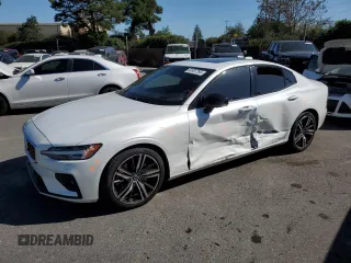 2020 Volvo S60 R-Design with VIN 7JRA22TM1LG030288, listed as a Copart auction lot 50387784 with 27,322 mi miles and Salvage Title. Bid and sale history available at carsss.com. Image 1.