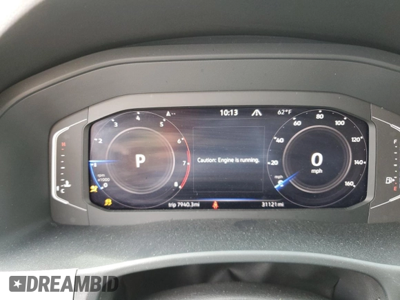 2022 Volkswagen Atlas SEL with VIN 1V2BP2CA0NC530770, listed as a Copart auction lot 55657454 with 31,121 mi miles and Salvage title. Bid and sale history available at DreamBid. Image 9.