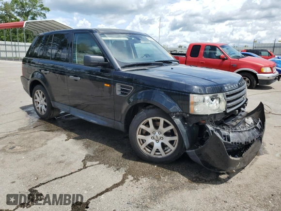 2007 Land Rover Range Rover Sport HSE with VIN SALSK254X7A998553, listed as a Copart auction lot 60889735 with Not provided miles and Salvage title. Bid and sale history available at DreamBid. Image 4.