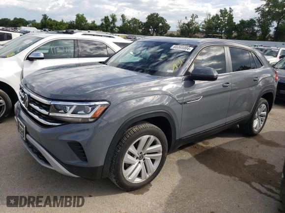 2021 Volkswagen Atlas SE z VIN 1V2KC2CA8MC224815, wystawiony jako Copart lot #65368004 z przebiegiem 37 362 mil mil oraz Szkoda całkowita • Salvage title. Historia ofert i sprzedaży dostępna na DreamBid. Obrazek 1.