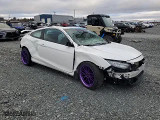 2020 Honda Civic Si Coupe with VIN 2HGFC3A56LH220497, listed as a Copart auction lot 41813975 with 0 mi miles and Salvage Title. Bid and sale history available at carsss.com. Image 4.