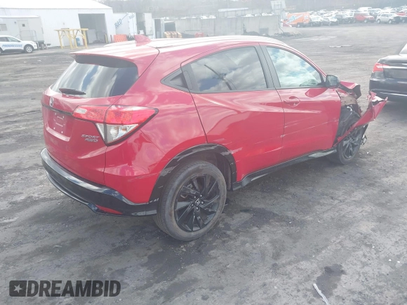 2022 Honda HR-V Sport with VIN 3CZRU6H18NM721614, listed as a IAAI auction lot 41744285 with 1 mi miles. Bid and sale history available at carsss.com. Image 4.