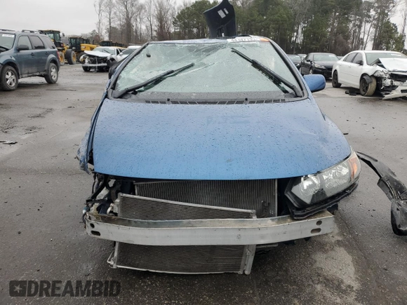 2011 Honda Civic Cpe EX with VIN 2HGFG1B89BH509826, listed as a Copart auction lot 44347195 with 124,381 mi miles and Salvage Title. Bid and sale history available at carsss.com. Image 5.