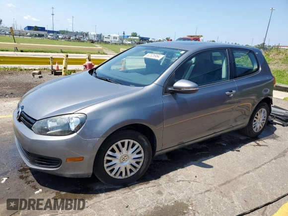 2010 Volkswagen Golf with VIN WVWAA7AJ0AW292314, listed as a Copart auction lot 62326964 with 70,105 mi miles and Clean title. Bid and sale history available at DreamBid. Image 1.
