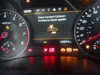 2018 Kia Stinger GT2 with VIN KNAE55LC7J6017223, listed as a IAAI auction lot 41356220 with 102,874 mi miles. Bid and sale history available at carsss.com. Image 15.