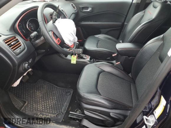 2019 Jeep Compass Trailhawk z VIN 3C4NJDDB0KT650118, wystawiony jako Copart lot #58597965 z przebiegiem 38 908 mil mil oraz Czysty tytuł • Clean title. Historia ofert i sprzedaży dostępna na DreamBid. Obrazek 7.