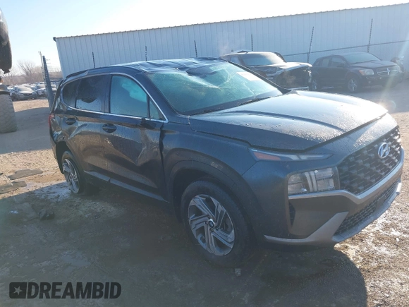 2021 Hyundai Santa Fe SE with VIN 5NMS1DAJXMH352741, listed as a IAAI auction lot 41273105 with 58,033 mi miles. Bid and sale history available at carsss.com. Image 1.
