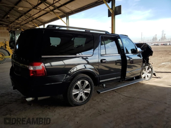 2015 Ford Expedition EL Platinum with VIN 1FMJK1LT5FEF18056, listed as a Copart auction lot 85509714 with 156,219 mi miles and Salvage Title. Bid and sale history available at carsss.com. Image 3.