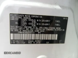 2016 Toyota RAV4 XLE с VIN JTMRFREV8GD191572, выставлен на аукционе Copart как лот 61609975 с пробегом 140 648 миль миль и Списание • Salvage title. История ставок и продаж доступна на DreamBid. Изображение 13.