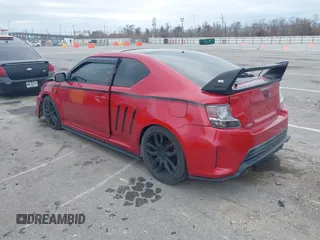 2016 Scion tC with VIN JTKJF5C74GJ026588, listed as a IAAI auction lot 41582253 with 74,023 mi miles. Bid and sale history available at carsss.com. Image 3.