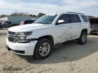 2019 Chevrolet Tahoe LT with VIN 1GNSKBKC8KR392771, listed as a Copart auction lot 46893785 with 125,161 mi miles and Salvage Title. Bid and sale history available at carsss.com. Image 1.