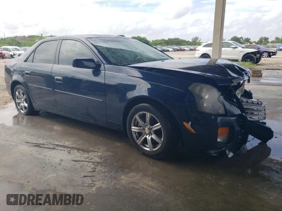 2005 Cadillac CTS with VIN 1G6DP567050235555, listed as a Copart auction lot 73053684 with 95,800 mi miles and Salvage Title. Bid and sale history available at carsss.com. Image 4.