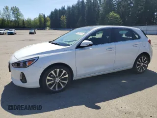 2019 Hyundai Elantra GT with VIN KMHH35LE7KU107245, listed as a Copart auction lot 53916705 with 28,297 mi miles and Salvage Title. Bid and sale history available at carsss.com. Image 1.