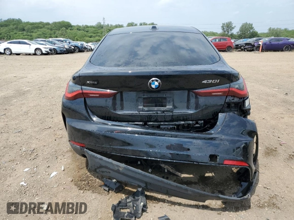 2024 BMW 4 Series 430i xDrive with VIN WBA73AV05RFS27955, listed as a Copart auction lot 59596415 with Not provided miles and Salvage title. Bid and sale history available at DreamBid. Image 6.