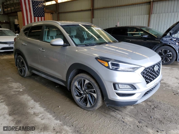 2020 Hyundai Tucson SEL with VIN KM8J3CAL2LU190298, listed as a Copart auction lot 46056655 with 141,744 mi miles and Salvage Title. Bid and sale history available at carsss.com. Image 4.
