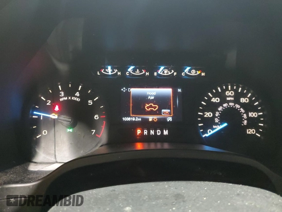 2018 Ford F-150 XL with VIN 1FTEX1C52JKE03837, listed as a Copart auction lot 48077005 with 103,619 mi miles and Clean Title. Bid and sale history available at carsss.com. Image 9.