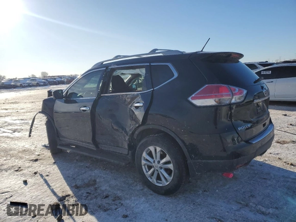 2016 Nissan Rogue SV with VIN 5N1AT2MT0GC918721, listed as a Copart auction lot 45883405 with 42,368 mi miles and Salvage Title. Bid and sale history available at DreamBid. Image 2.