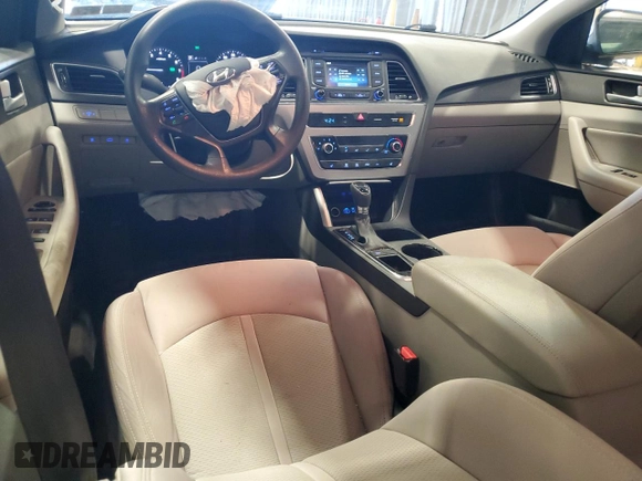 2015 Hyundai Sonata Sport with VIN 5NPE34AF0FH133053, listed as a Copart auction lot 55955845 with 103,767 mi miles and Salvage title. Bid and sale history available at DreamBid. Image 8.