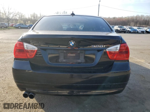 2008 BMW 3 Series 328i with VIN WBAVA37578NL58844, listed as a Copart auction lot 50843505 with 127,904 mi miles and Salvage Title. Bid and sale history available at DreamBid. Image 6.