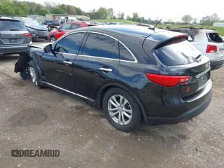 2017 Infiniti QX70 with VIN JN8CS1MW4HM414936, listed as a IAAI auction lot 42035425 with 127,220 mi miles and . Bid and sale history available at DreamBid. Image 3.