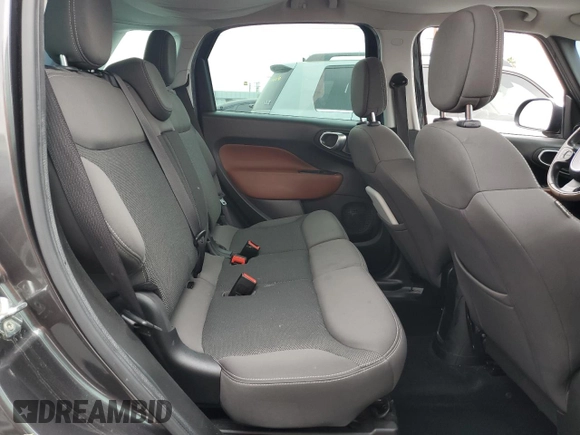 2014 FIAT 500L Lounge with VIN ZFBCFACH6EZ007494, listed as a Copart auction lot 58773595 with 62,893 mi miles and Salvage title. Bid and sale history available at DreamBid. Image 10.