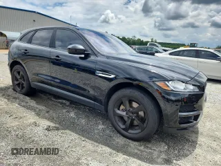 2017 Jaguar F-Pace 35t Premium with VIN SADCJ2BV5HA069243, listed as a Copart auction lot 63555645 with 98,909 mi miles and Salvage title. Bid and sale history available at DreamBid. Image 4.