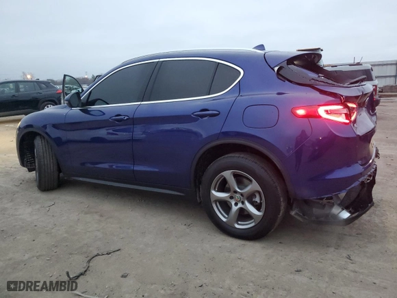 2021 Alfa Romeo Stelvio Sport with VIN ZASPAKAN6M7D03323, listed as a Copart auction lot 81720624 with 41,843 mi miles and Salvage Title. Bid and sale history available at carsss.com. Image 2.
