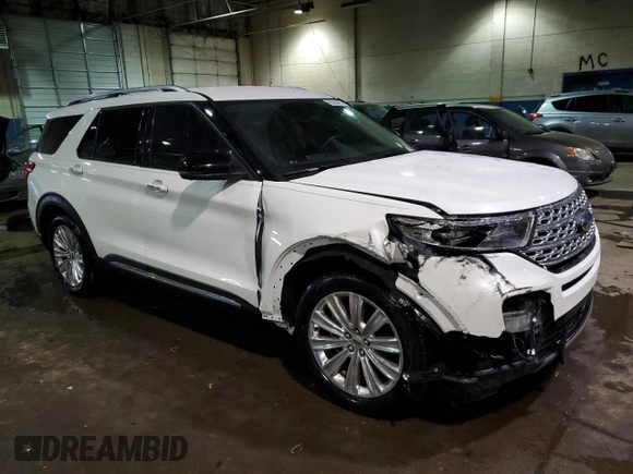 2020 Ford Explorer Limited with VIN 1FMSK7FH4LGB47423, listed as a Copart auction lot 89350425 with 41,381 mi miles and Salvage Title. Bid and sale history available at carsss.com. Image 4.