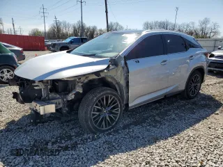 2016 Lexus RX 350 F Sport with VIN 2T2BZMCA9GC029812, listed as a Copart auction lot 52296485 with 103,228 mi miles and Salvage Title. Bid and sale history available at carsss.com. Image 1.
