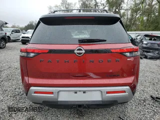2024 Nissan Pathfinder Platinum with VIN 5N1DR3DH9RC210841, listed as a Copart auction lot 46792795 with 23,164 mi miles and Salvage title. Bid and sale history available at DreamBid. Image 6.