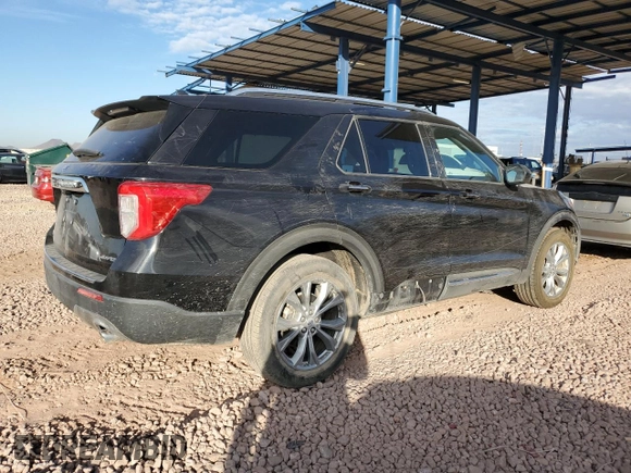2022 Ford Explorer Limited with VIN 1FMSK8FH5NGB07814, listed as a Copart auction lot 89218865 with 34,595 mi miles and Salvage Title. Bid and sale history available at carsss.com. Image 3.