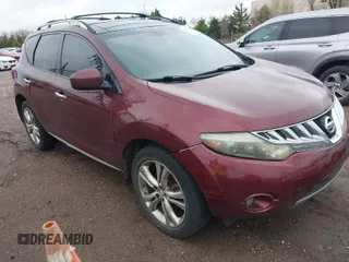 2009 Nissan Murano S with VIN JN8AZ18W59W115281, listed as a IAAI auction lot 41956351 with 237,839 mi miles. Bid and sale history available at carsss.com. Image 1.